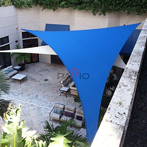 Patio Paradise 19' x 19' x 19' Sun Shade Sail Triangle Canopy Shade Cloth - Image 5