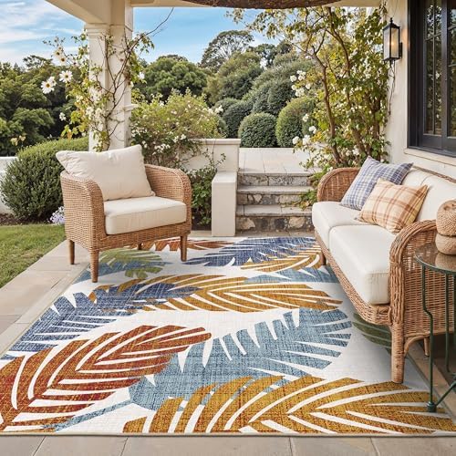 GENIMO 4x6 Outdoor Rug, Washable by GENIMO
