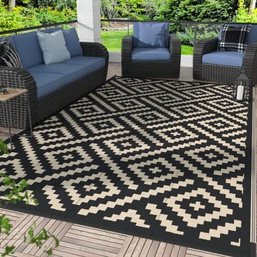 GENIMO Outdoor Rug, Waterproof Plastic Rugs by GENIMO