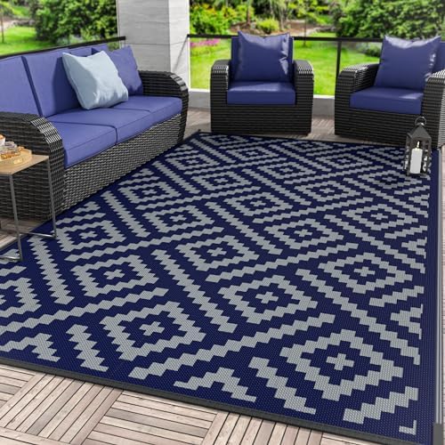 GENIMO Outdoor Rug, Waterproof Plastic Rugs by GENIMO