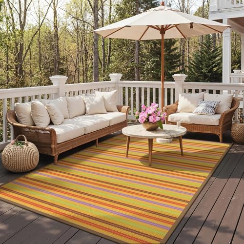 GENIMO Fall Decor Outdoor Rug, Plastic Rugs - Image 2