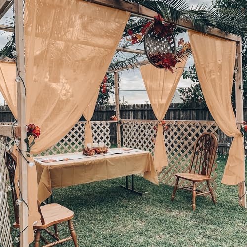 youleyar Sheer Outdoor Curtains - Image 2