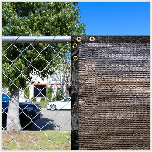 Colour Tree 6' x 44' Brown Fence Privacy Screen, 90% Blockage Windscreen - Image 2