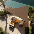 Shade&Beyond 13'X15'X19.8' Sun Shade Sail Mocha Triangle by ShadeBeyond