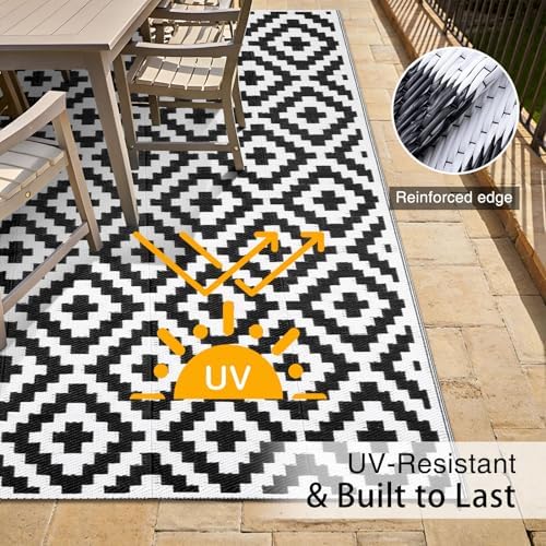 OLANLY Outdoor Rug 4x6 ft Waterproof Reversible Mat - Image 4