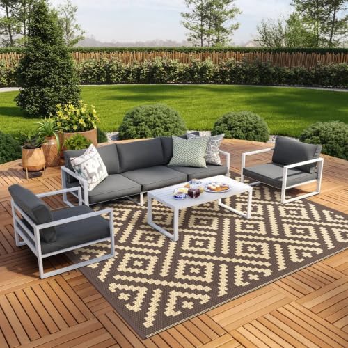 GENIMO Outdoor Rug, Waterproof Plastic Rugs by GENIMO