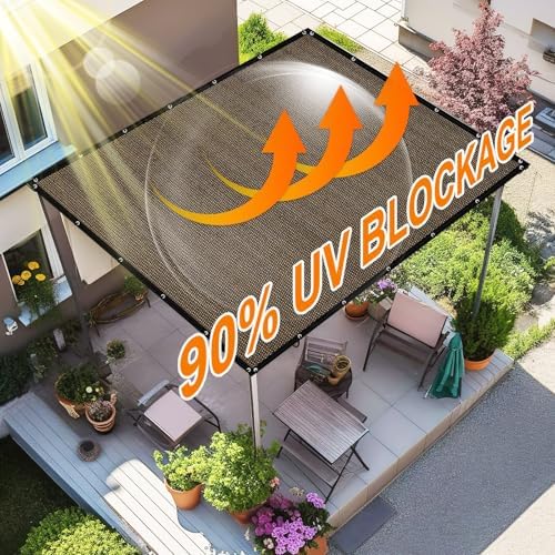Artpuch 90% Sun Shade Cloth, 10 x 14 FT Pergola Shade Cover Canopy - Image 3