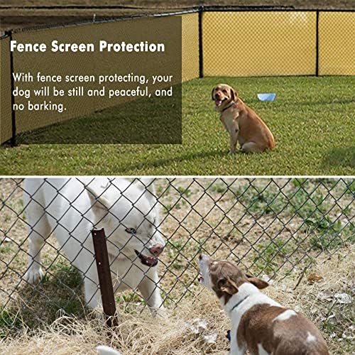 UPGRADE Privacy Fence Screen 6'x49' Sand Outdoor 90% Visibility Blockage 170 - Image 7