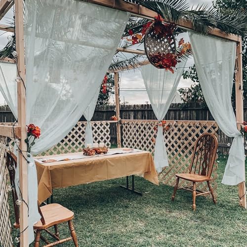 youleyar Sheer Outdoor Curtains - Image 2