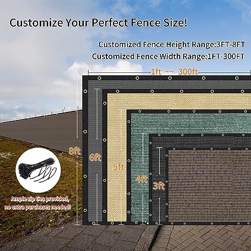 KANAGAWA 4ft x14ft Balcony Privacy Screen Fence, 90% Blockage Heavy Duty 175 - Image 2