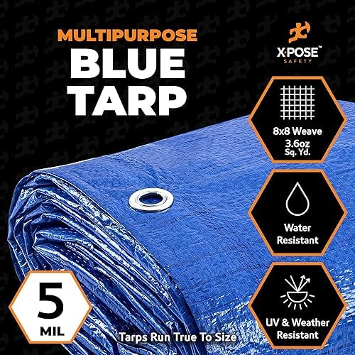 Better Blue Poly Tarp 10' x 12' - Image 3