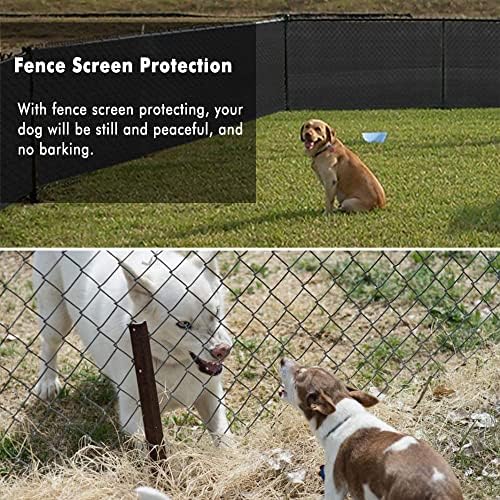 UPGRADE Privacy Fence Screen 3'x55' Black Outdoor 90% Visibility Blockage 170 - Image 6