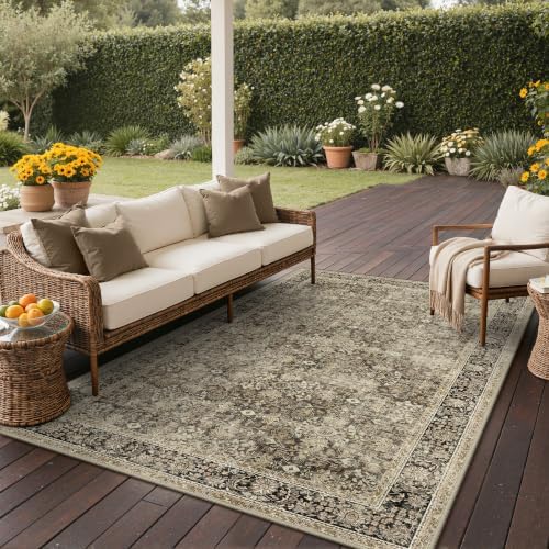 GENIMO Indoor & Outdoor Area Rug 5'x8', Waterproof, Non-Shedding, Easy Cleaning - Image 3