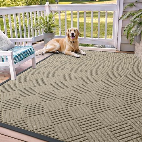 OLANLY Front Door Mat Outside Entrance 71x47, Waterproof Heavy-Duty Doormat by OLANLY