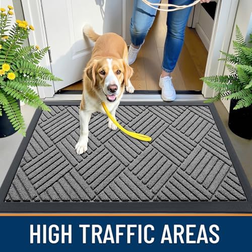 OLANLY Front Door Mat Outside Entrance 59x34, Waterproof Heavy-Duty Doormat - Image 6