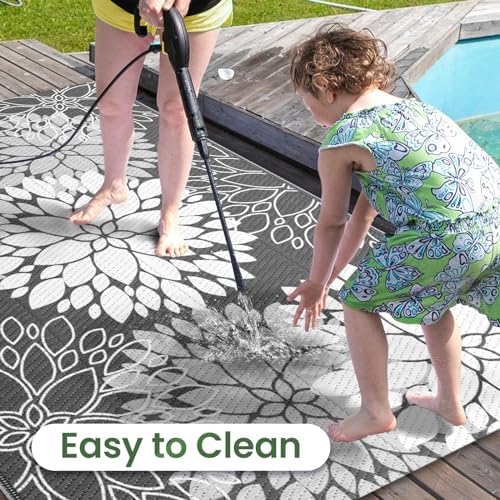 LuxStep Outdoor Rug Outdoor Plastic Straw Rug Patio Mat Large Area Rug Outdoor - Image 5