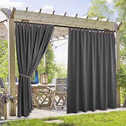 RYB HOME Outdoor Pergola Curtains 2 Panels by RYBHOME
