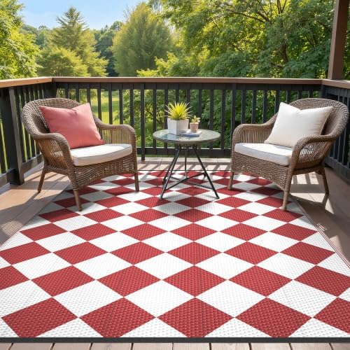 GENIMO Outdoor Rug, Waterproof Plastic Rugs - Image 5