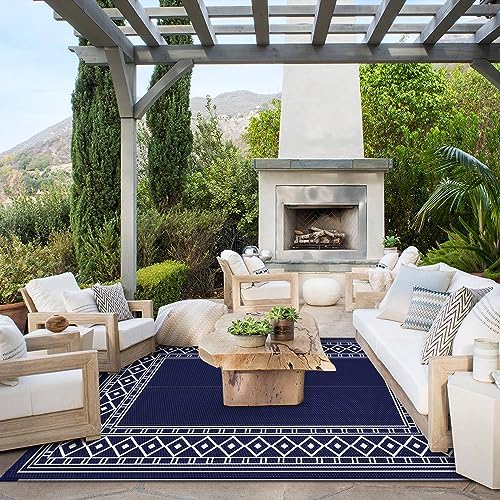 GENIMO Outdoor Rug Waterproof for Patio Decor, Camping Mats for Outdoor - Image 2