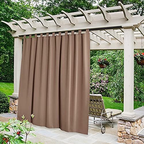 NICETOWN Outdoor Curtain for Patio Waterproof Extra Wide 84" W x 84" L - Image 2