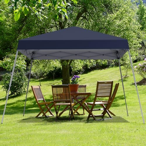 10x10FT Slant Leg Pop Up Canopy Tent, Portable Outdoor Shelter - Image 7