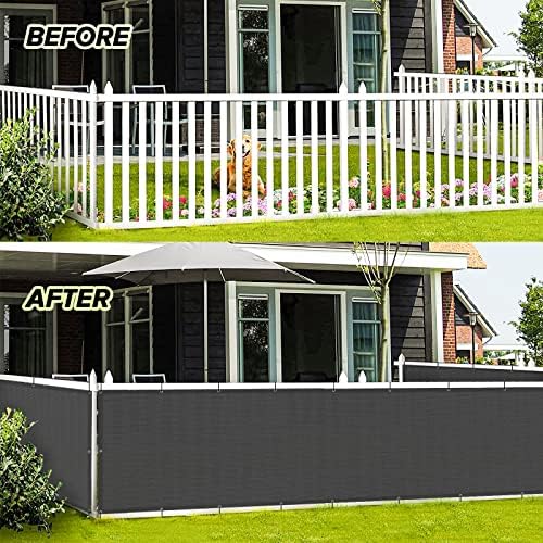 LOVE STORY 3' x 12' Balcony Privacy Screen Cover - Image 3