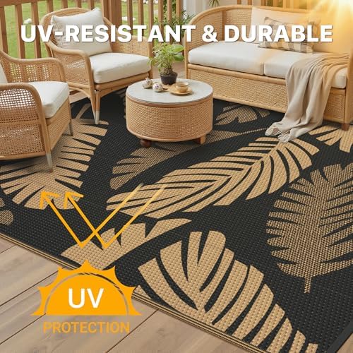 GENIMO Outdoor Rug, Waterproof Plastic Rugs - Image 4