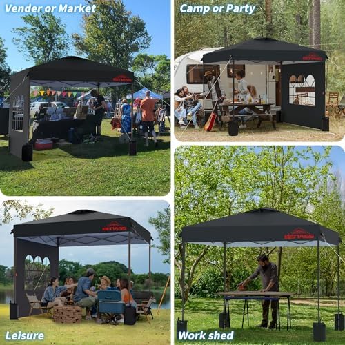 10x10 Pop Up Canopy Tent with 3 Sidewalls - Image 6