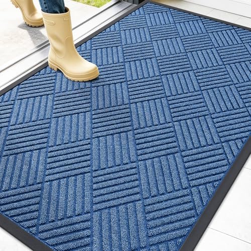 OLANLY Front Door Mat Outside Entrance 47x32, Waterproof Heavy-Duty Doormat by OLANLY