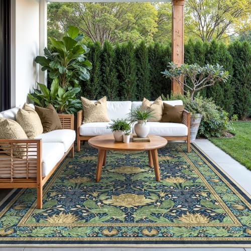 GENIMO 5x8 Outdoor Rug, Washable - Image 4