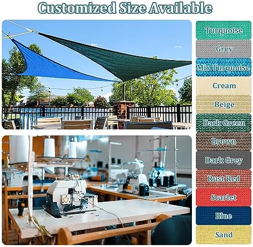 Shade&Beyond 20'X26' Sun Shade Sail Black Rectangle - Image 2