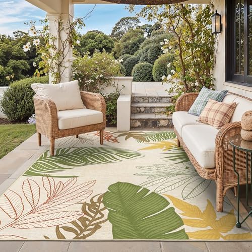 GENIMO 4x6 Outdoor Rug, Washable by GENIMO