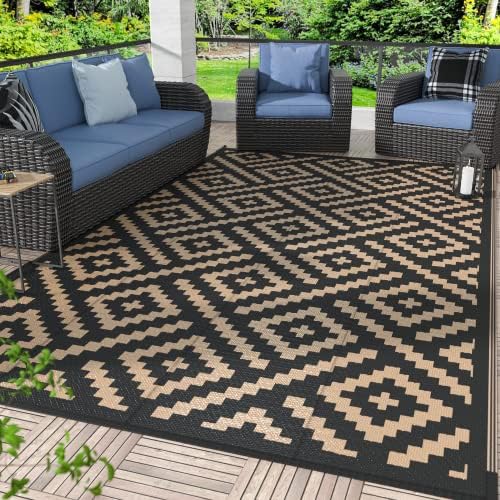 GENIMO Outdoor Rug, Waterproof Plastic Rugs by GENIMO