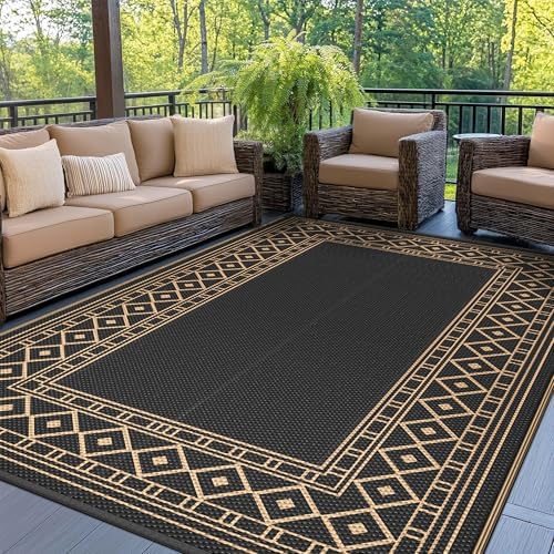 GENIMO Outdoor Rug, Waterproof Plastic Rugs by GENIMO
