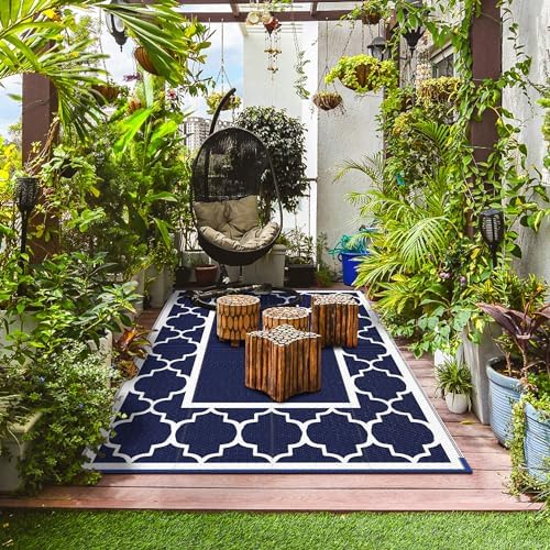 GENIMO Outdoor Rug, Waterproof Plastic Rugs - Image 5