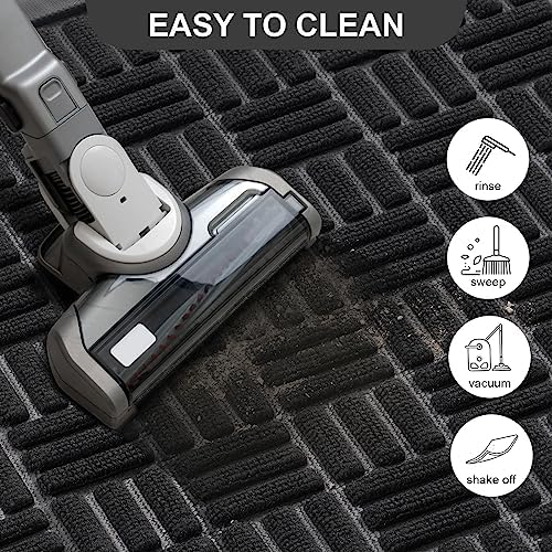 Mibao Front Door Mat Outdoor Entrance, Waterproof Dirt Trapper Doormat - Image 3