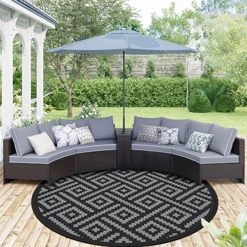 GENIMO Outdoor Rug, Waterproof Plastic Rugs by GENIMO