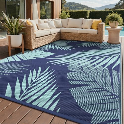 GENIMO Outdoor Rug, Waterproof Plastic Rugs by GENIMO
