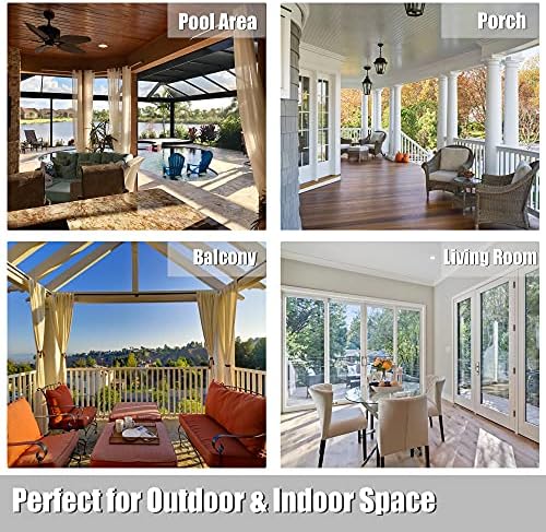 BONZER Outdoor Curtains for Patio Waterproof Weather Resistant Privacy - Image 5