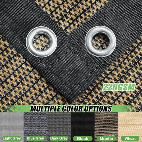 90% Outdoor Sun Shade Cloth, Privacy Screen Sunshades - Image 4