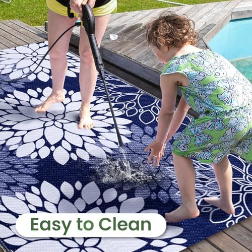 LuxStep Outdoor Rug Outdoor Plastic Straw Rug Patio Mat Large Area Rug Outdoor - Image 5