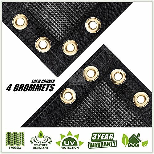ColourTree Customized Size 6' x 45' Black Fence Screen Privacy Screen - Image 5