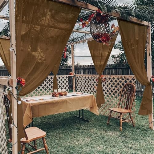 youleyar Sheer Outdoor Curtains - Image 2