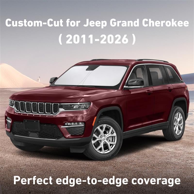 EcoNour Windshield Sunshade for Jeep Grand Cherokee 2011-2024 2025 2026 - Image 2