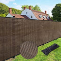 UPGRADE Privacy Fence Screen 5'x3' Brown Outdoor 90% Visibility Blockage 170 by UPGRADE