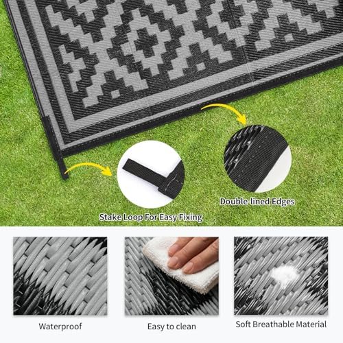 Outdoor Patio Plastic Straw Rug - Image 6