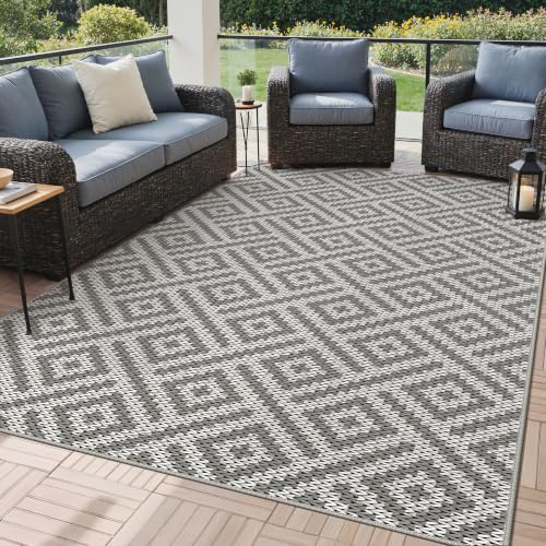 GENIMO Outdoor Rug, Waterproof Plastic Rugs by GENIMO
