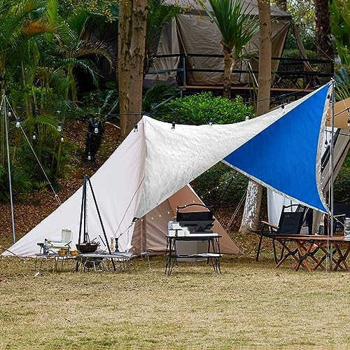 TICONN Heavy Duty Tarp Cover, Extra Thick Tarps Waterproof Tear and Rip Proof - Image 6