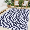Smiry Outdoor Rug 6x9 ft Waterproof Reversible Boho Mat by Smiry