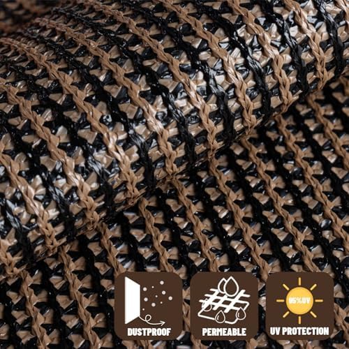 SUNNY GUARD 4’ x 25' Privacy Fence Screen, Heavy Duty HDPE Mesh - Image 2